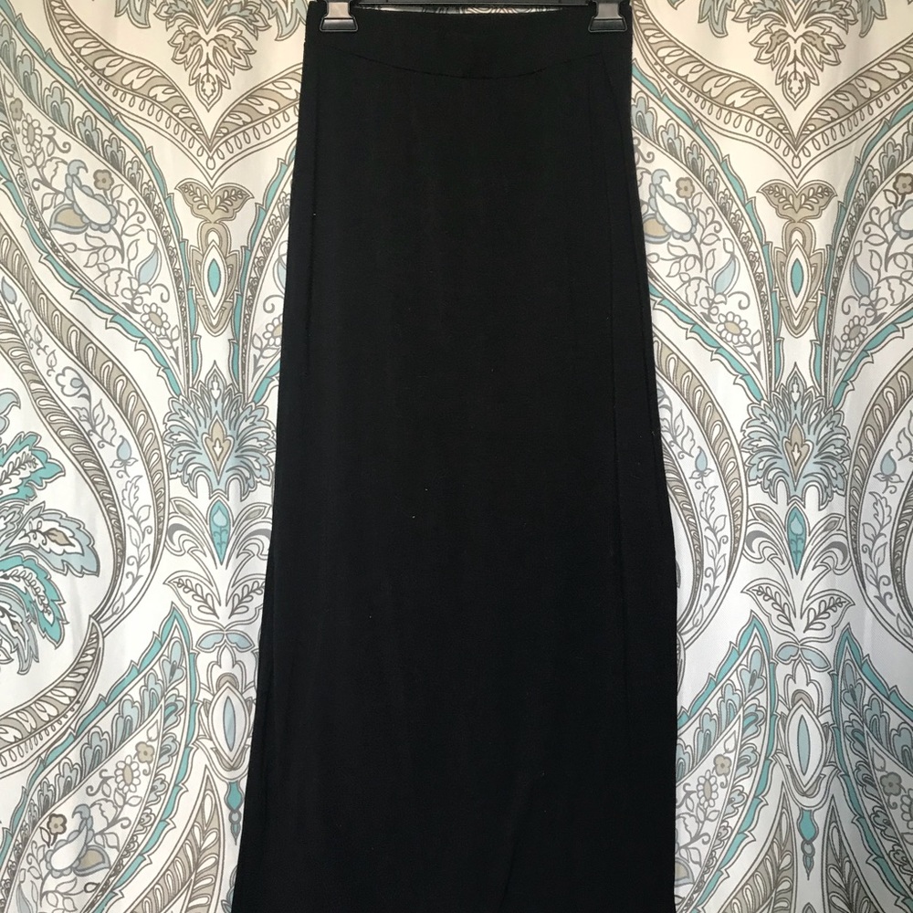 Black maxi skirt